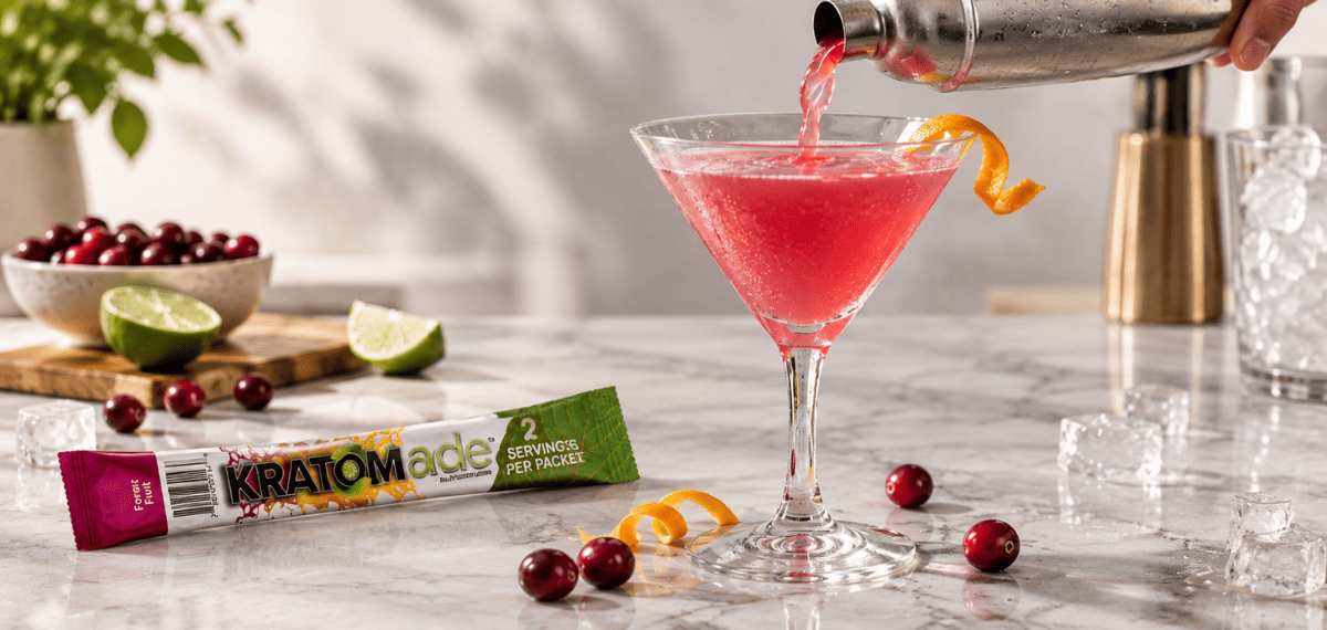 Cosmopolitan Mocktail With Kratom Drink Mix: A Pink Classic Reimagined