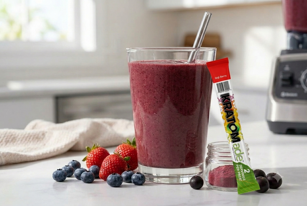 Easy Six-Ingredient Nourishing Açaí Berry Smoothie Using Kratom Drink Mix