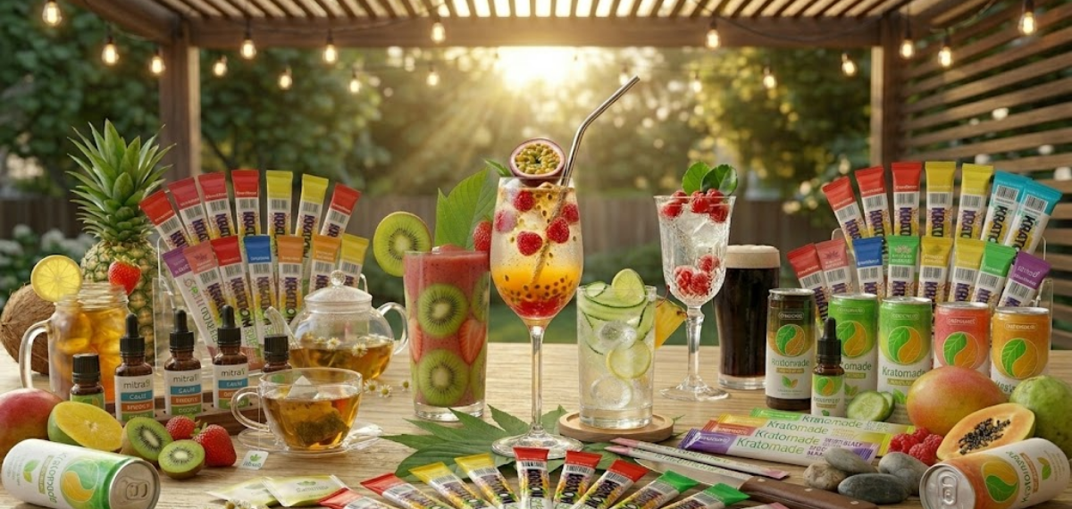 How to Make a Sunrise Sunset Smoothie with Kratom Drink Mix at Home