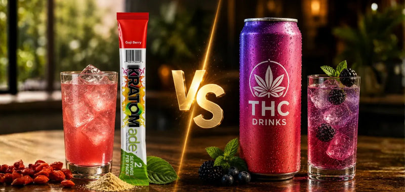 Kratom Drink Mix vs THC drinks