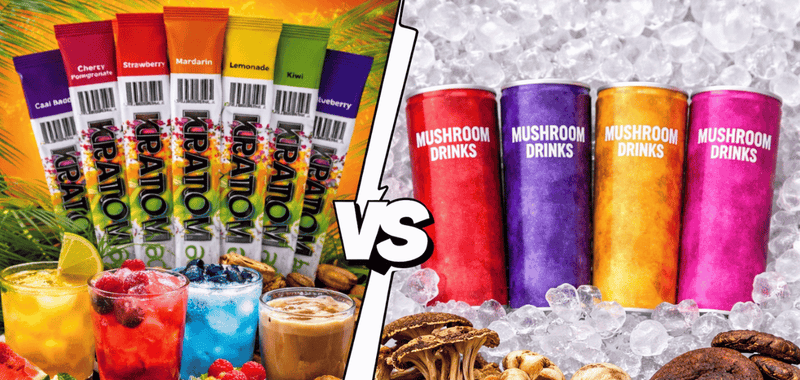 Kratom Drink Mixes vs Mushroom Drinks: What’s the Difference?