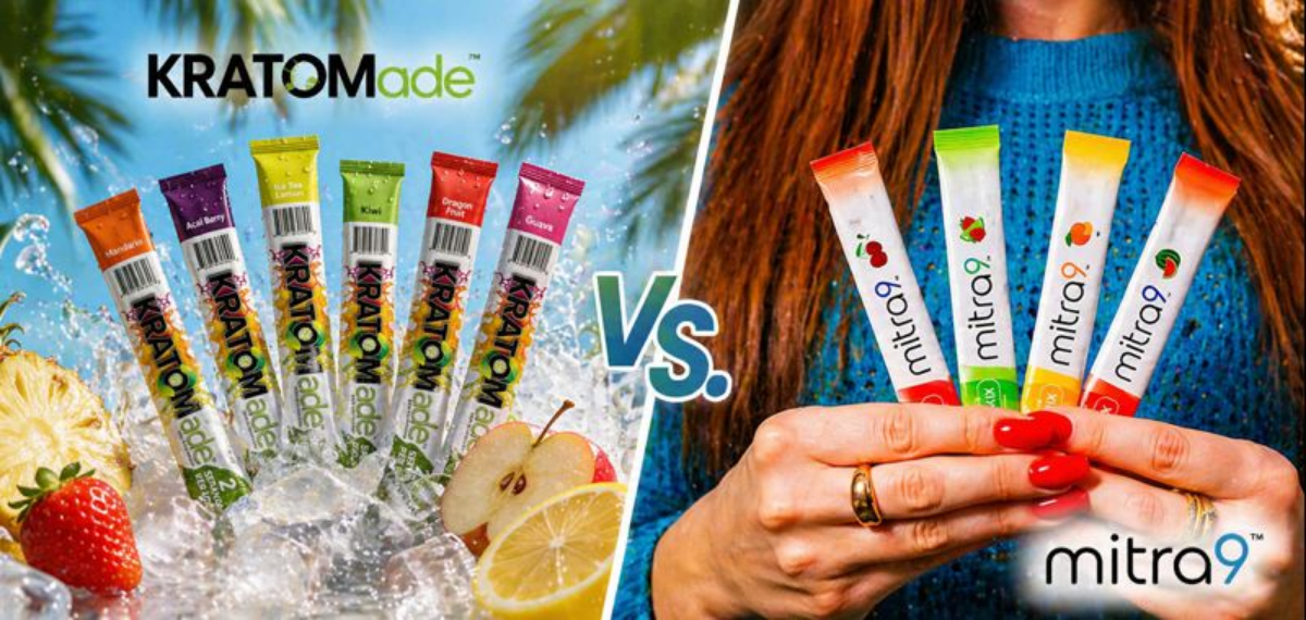 Mitra9 vs Kratomade: Which Kratom Drink Mix Comes Out on Top?