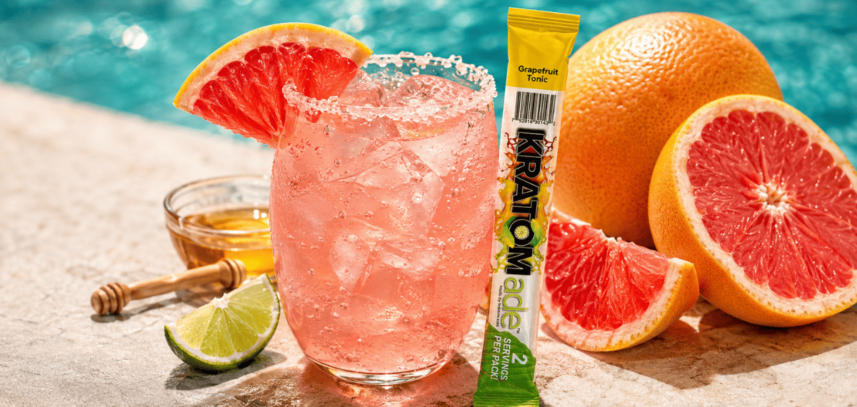 Paloma Mocktail With Kratom Drink Mix: A Pink Grapefruit Twist