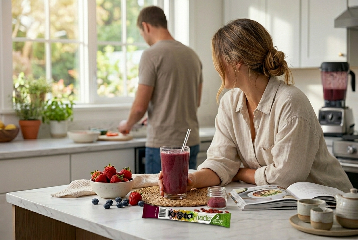 Quick Berry Blast Smoothie with Kratom Drink Mix