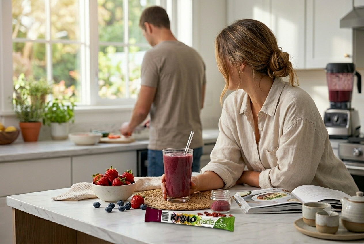 Quick Berry Blast Smoothie with Kratom Drink Mix
