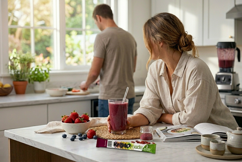 Quick Berry Blast Smoothie with Kratom Drink Mix