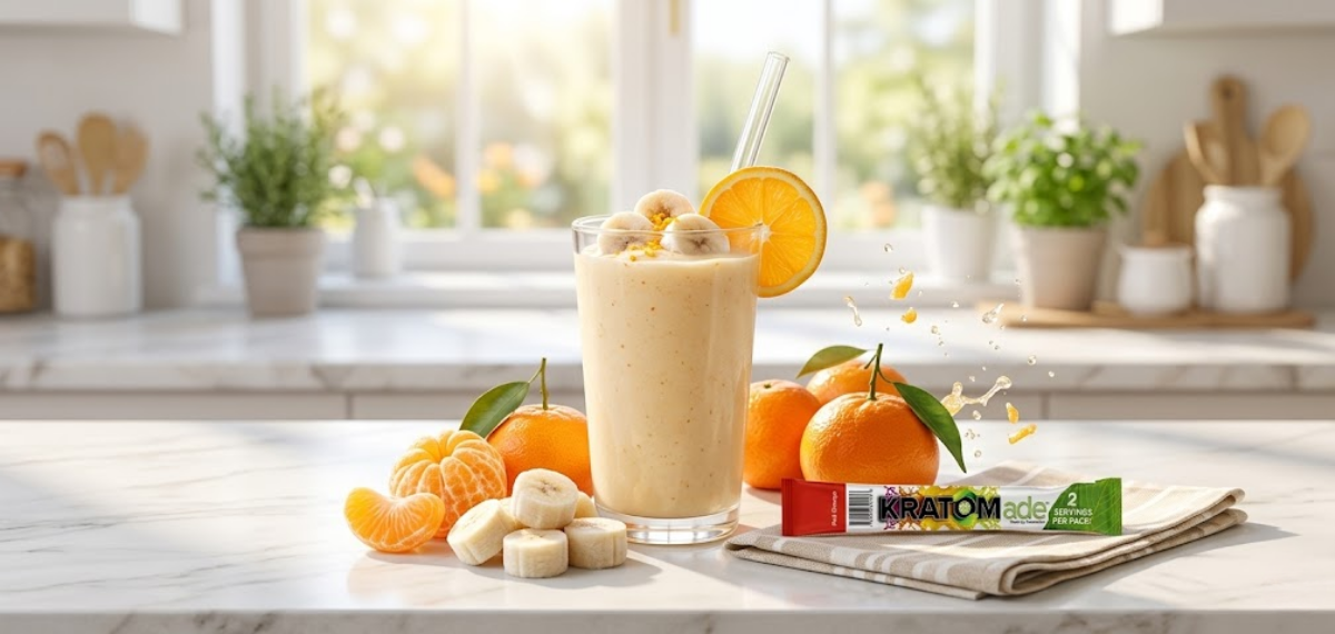 Quick Orange Smoothie with Kratom Drink Mix: A Simple 3-Ingredient Recipe
