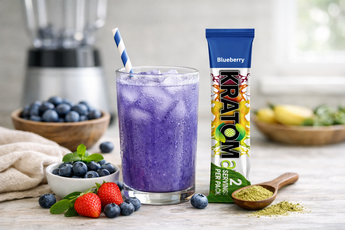 How to Make the Yummiest Blueberry Smoothie with Drink Mix