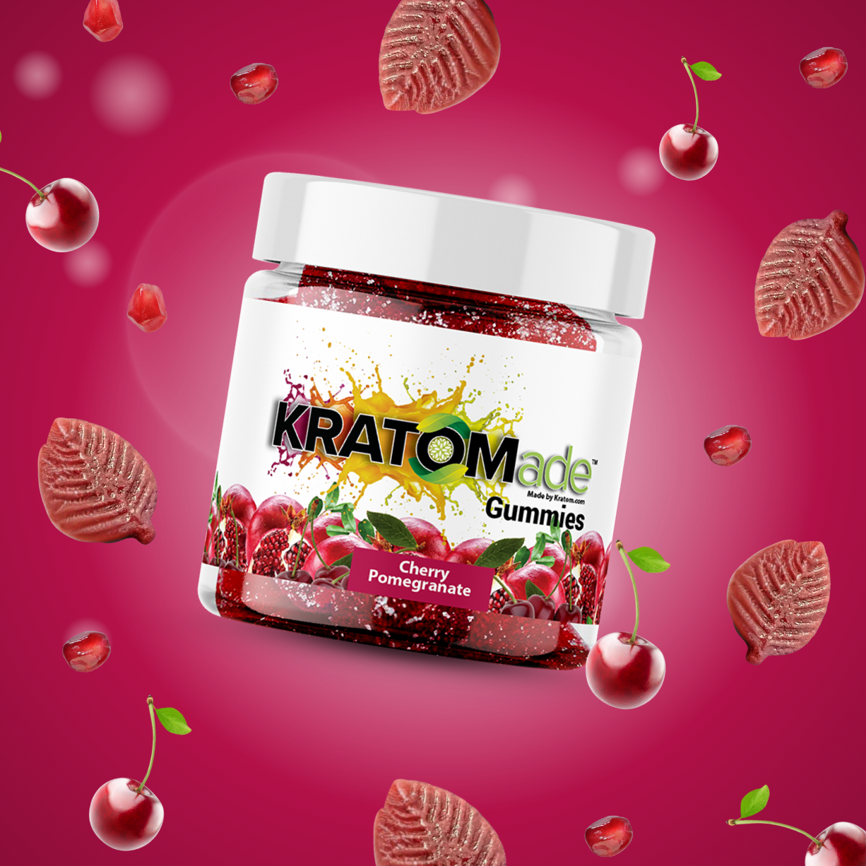 Cherry Pomegranate Kratom Gummies