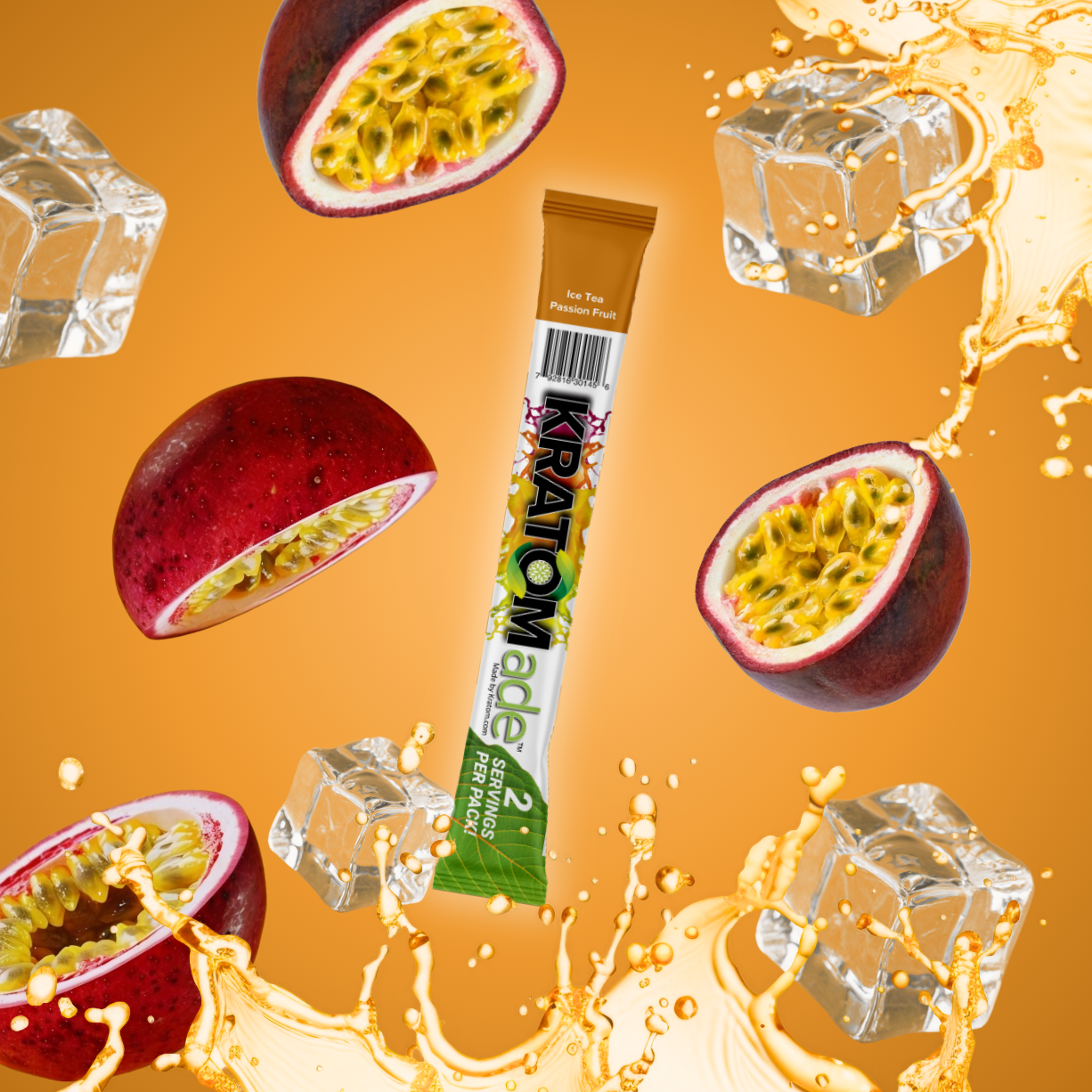 Ice Tea Passion Fruit Kratom Drink Mix