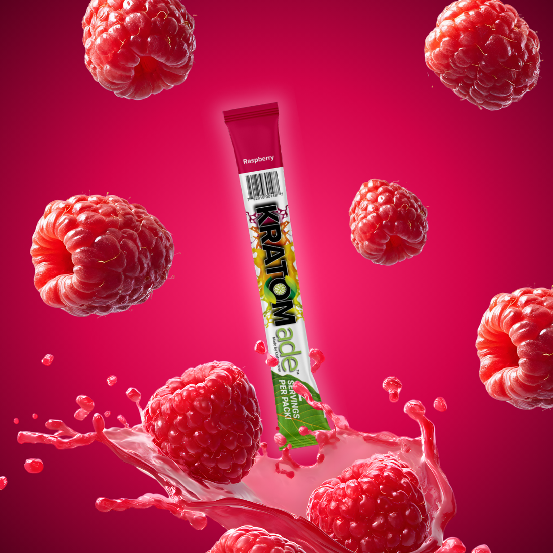 Raspberry Kratom Drink Mix