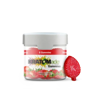 KRATOMade™ Strawberry Gummies 8ct 25mg of MIT