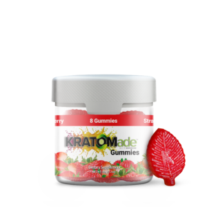 KRATOMade™ Strawberry Gummies 8ct 25mg of MIT