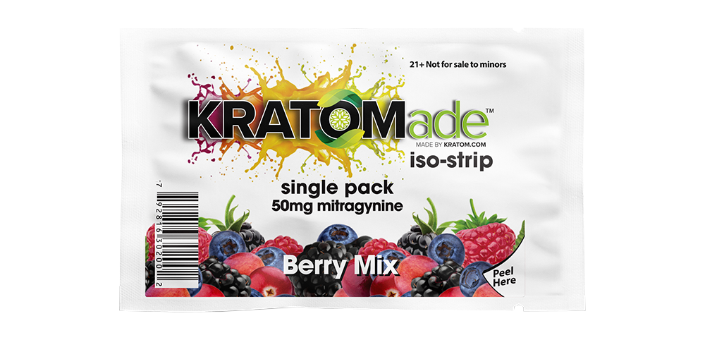 Kratomade Berry Mix iso-strip 50mg mitragynine