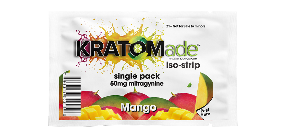 Kratomade Mango iso-strip 50mg mitragynine