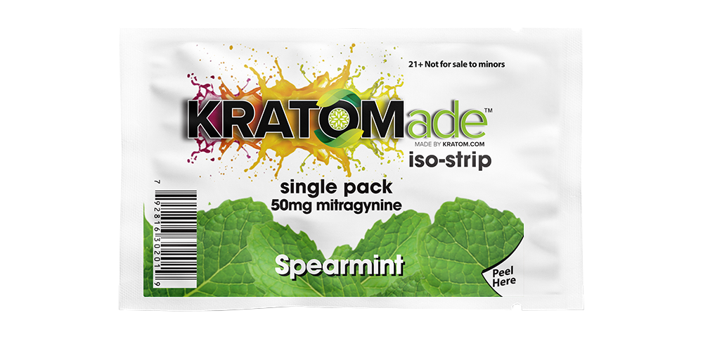 Kratomade Spearmint iso-strip 50mg mitragynine