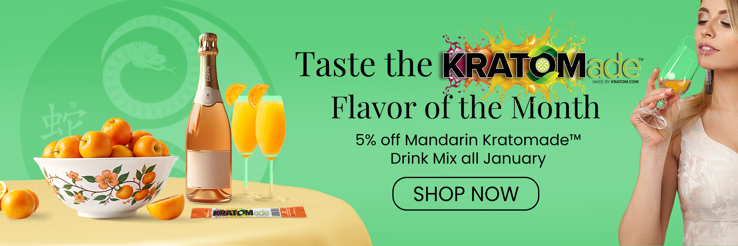 January: Mandarin & Citrus Kratomade Flavor of the month!