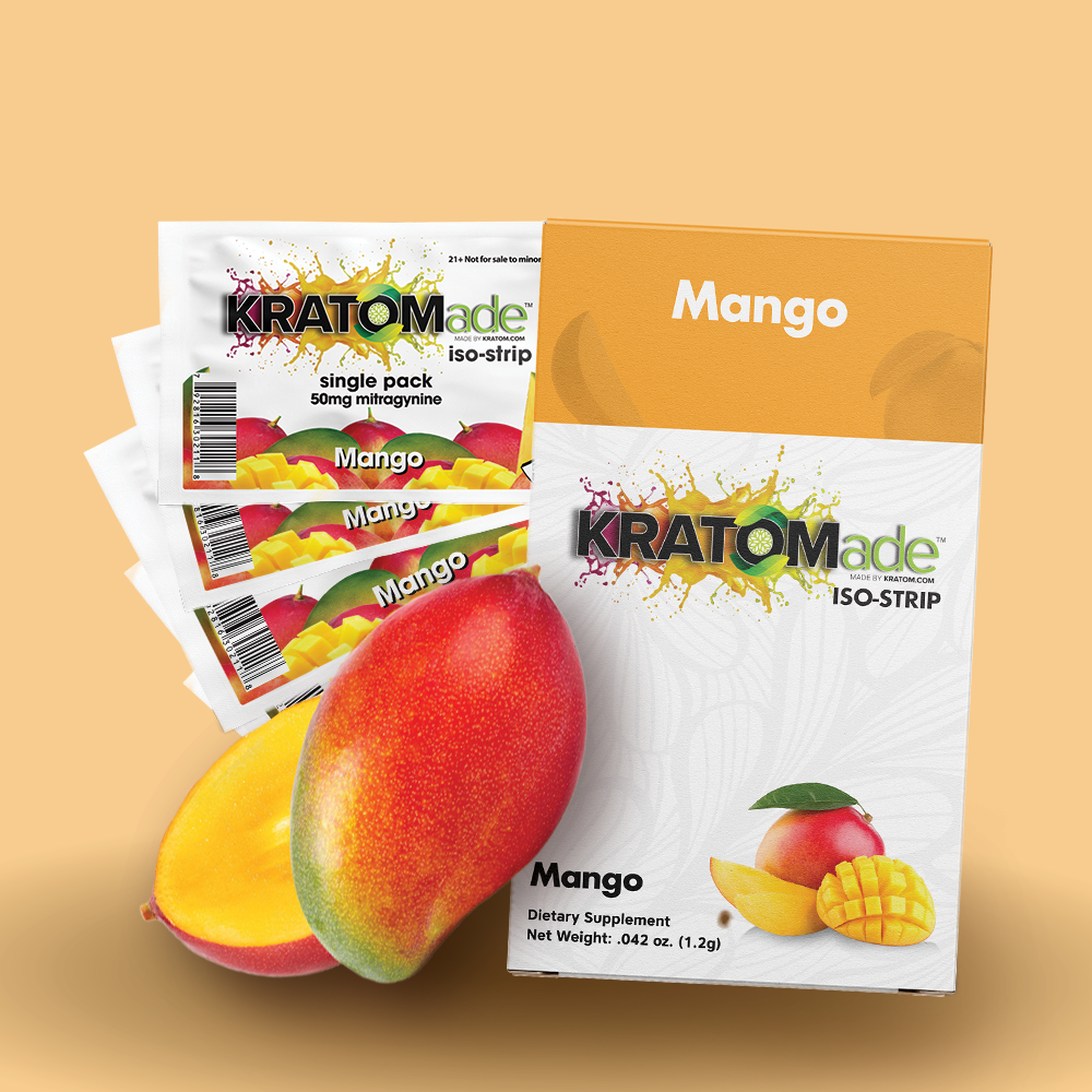 KRATOMade™ Mango Kratom Strips with 50mg Iso MIT Extract