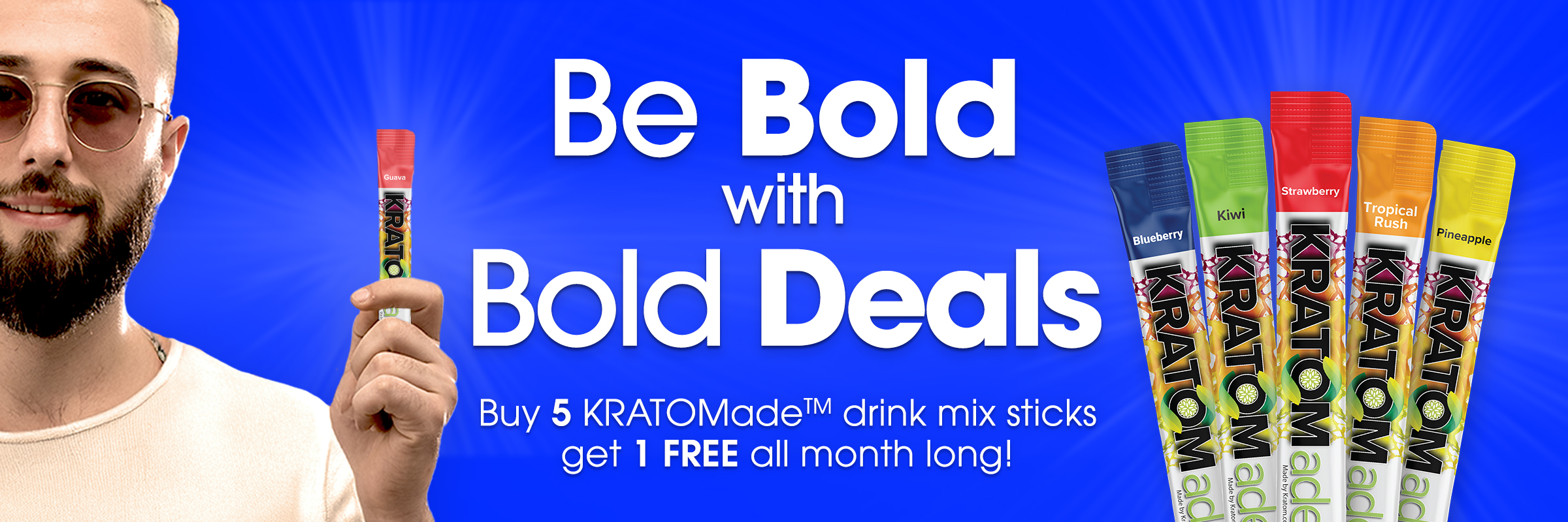 Be Bold- Buy 5 Drink Mixes, Get 1 FREE!