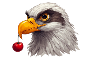 Eagle with Cherry