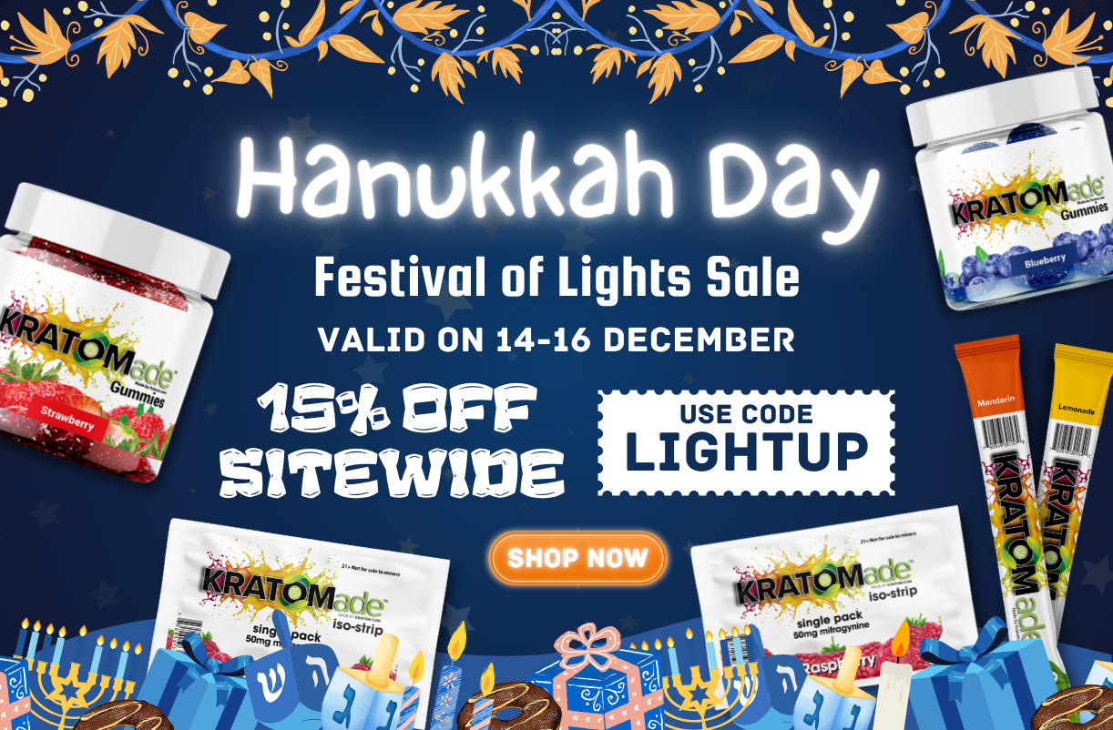 Hanukkah Day - Mobile View Kratomade Banner