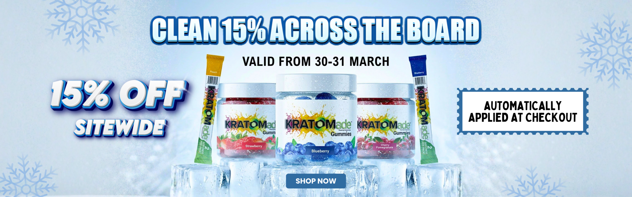 Clean 15% Across the Board - Banner