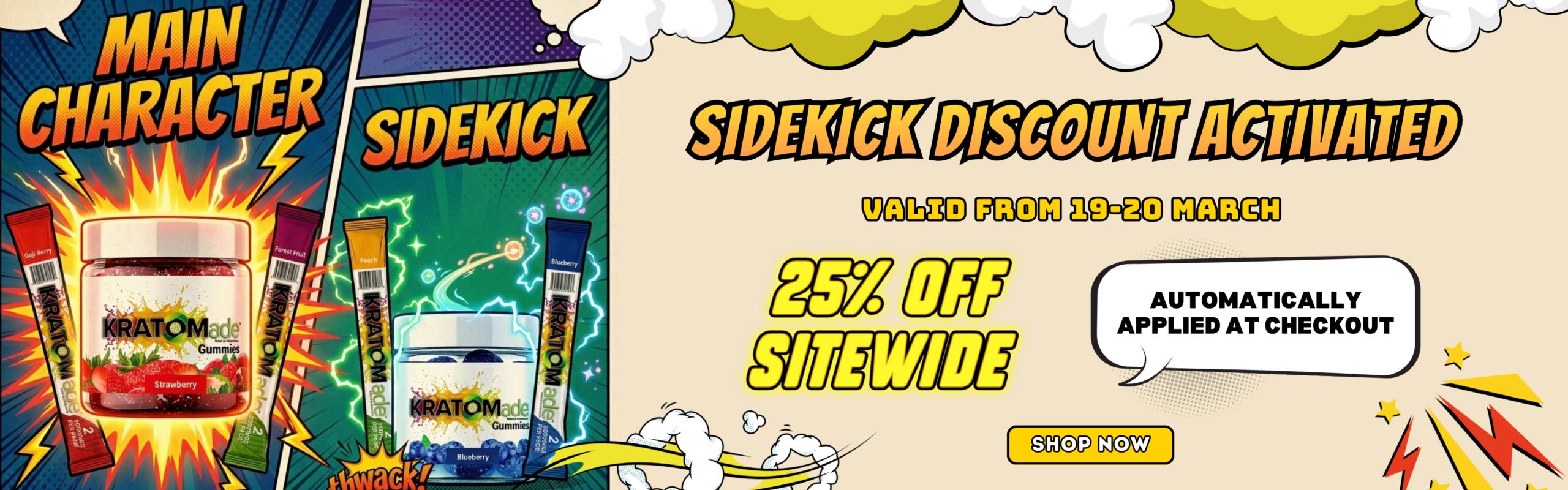 SIDEKICK DISCOUNT ACTIVATED - Kratomade