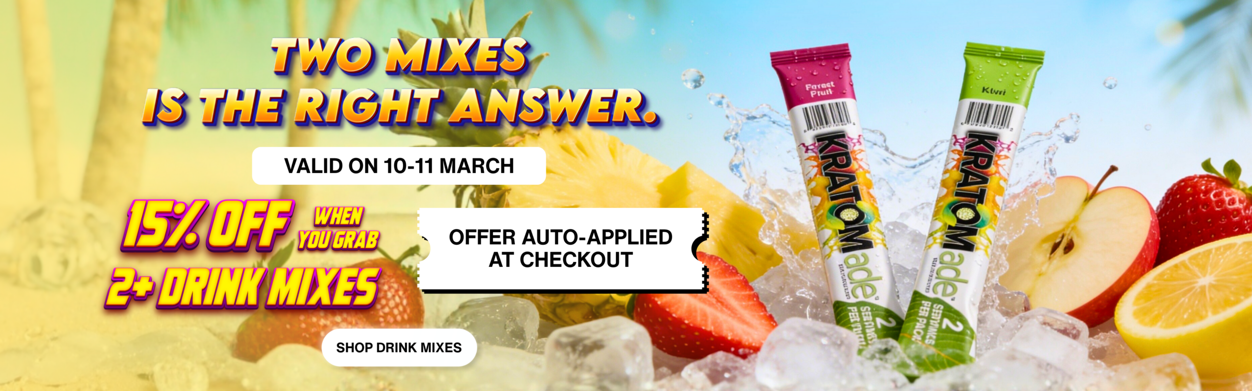 Two Mixes is the right answer - Kratomade