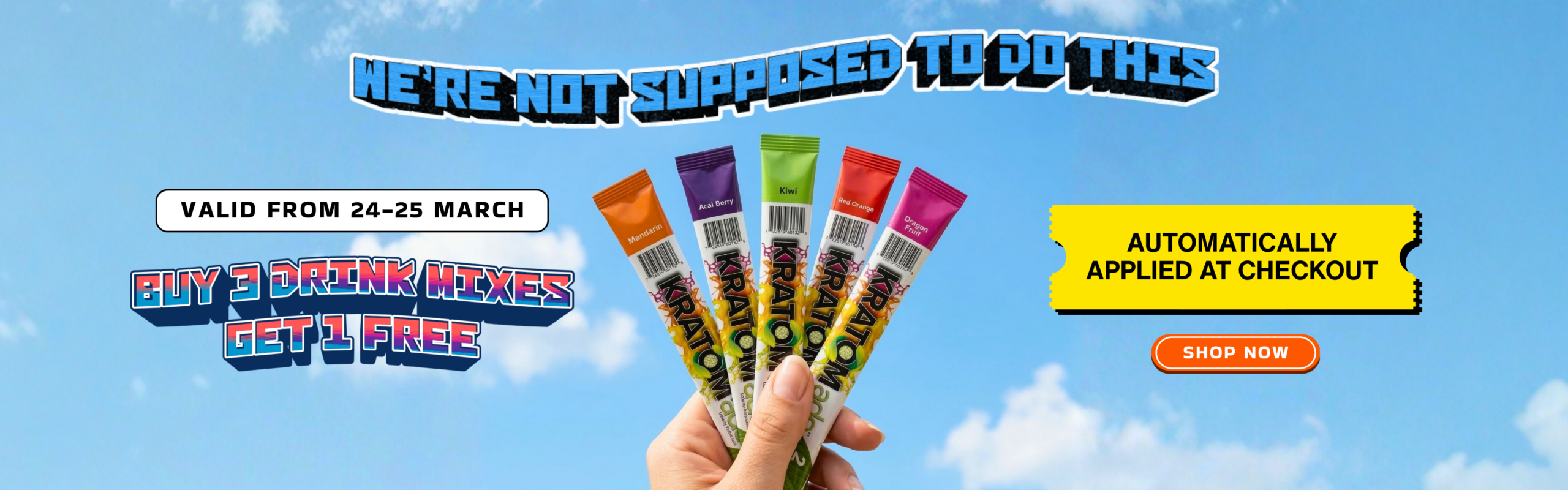 WE’RE NOT SUPPOSED TO DO THIS